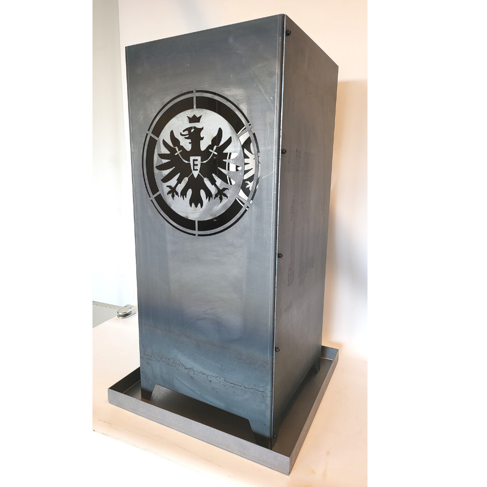 Mit Auffangschale und Einlegeboden Feuersäule Eintracht Frankfurt