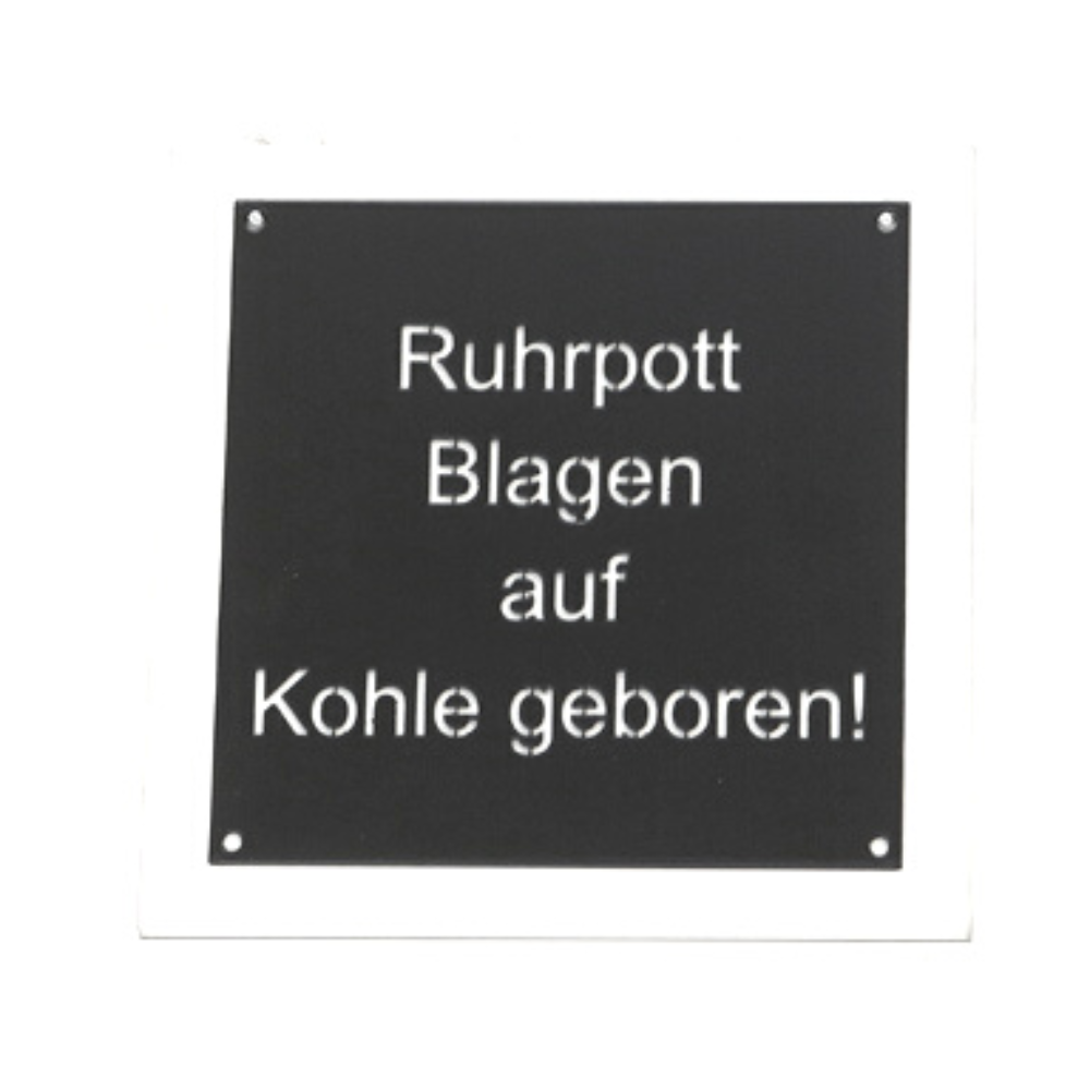 Metallschild: Ruhrpott Sprache
