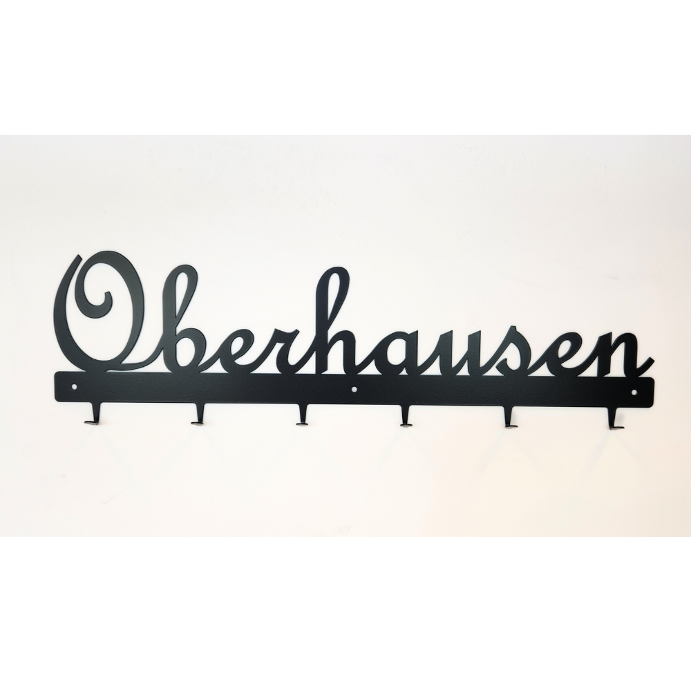 Kleine Garderobe / Schlüsselbrett aus Metall