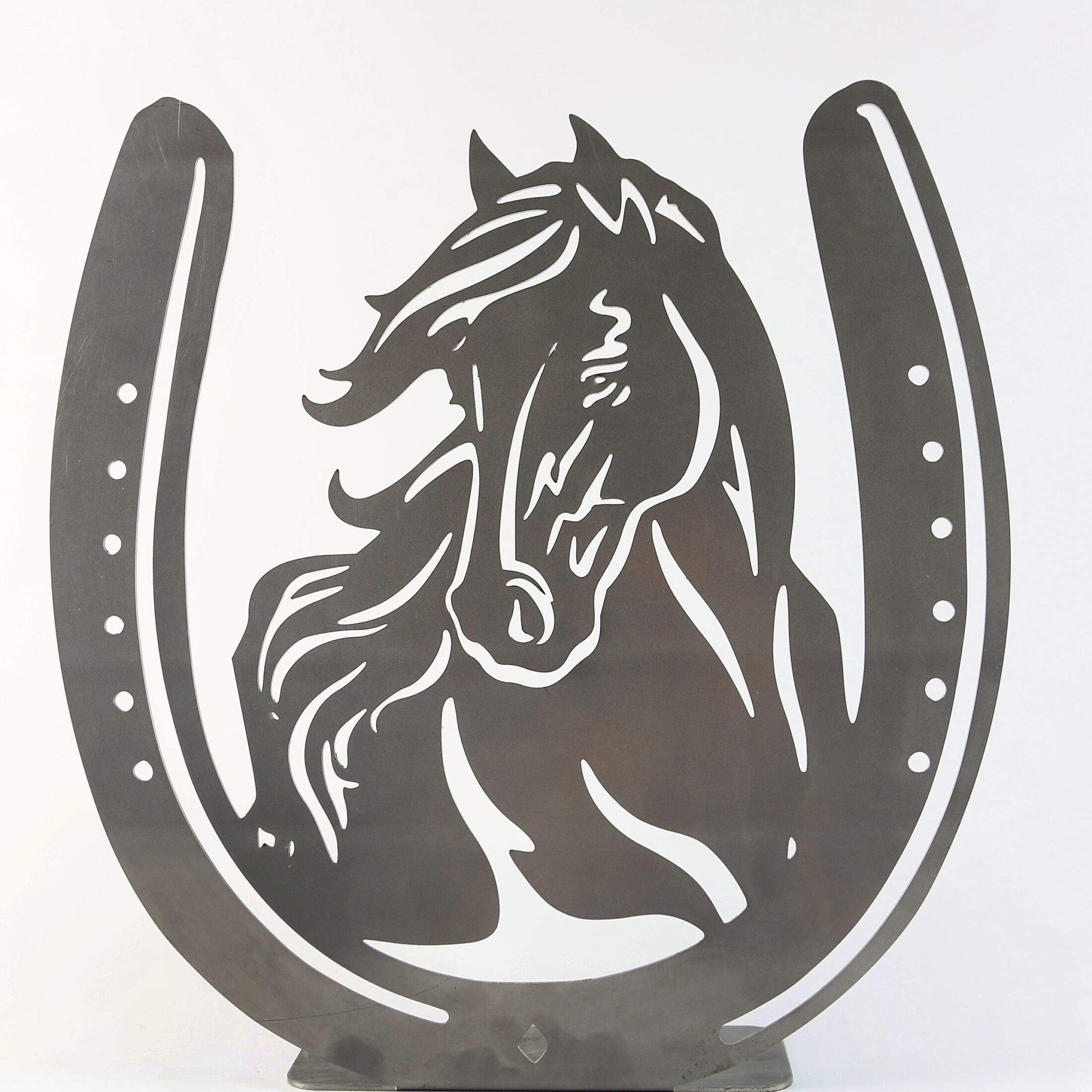 Pferdekopf im Hufeisen zum Aufstellen