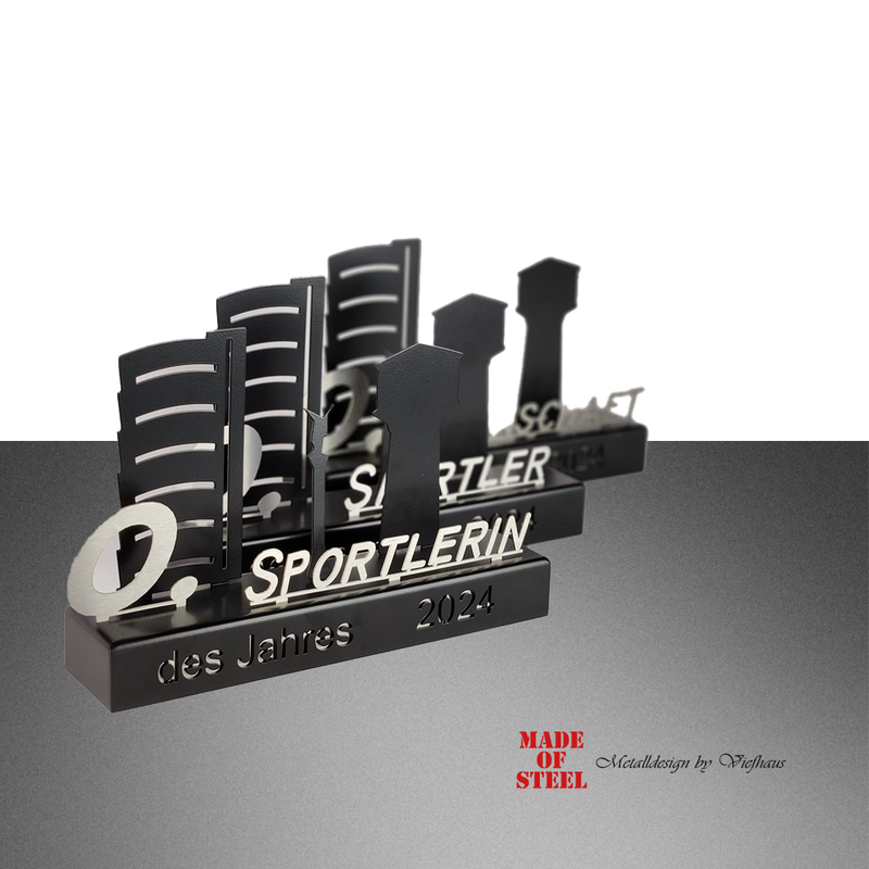 Starke Pokale für starke Leistungen: Made of Steel gestaltet die Auszeichnungen der Sportgala 2024 in Oberhausen
