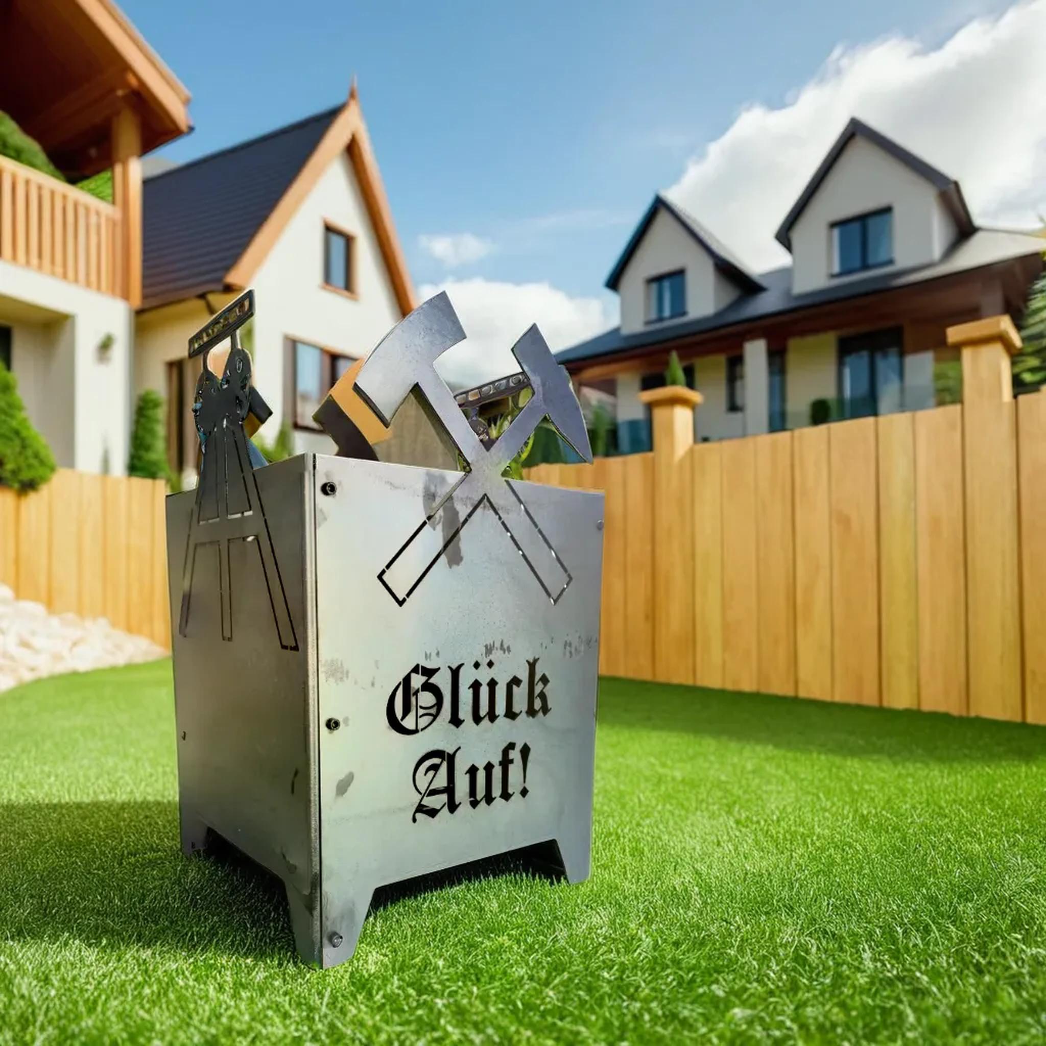 Feuersäule Glück auf Förderturm