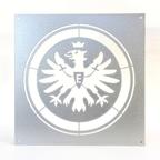 Eintracht Frankfurt Logo Adler auf Stahl Schild zum aufhängen