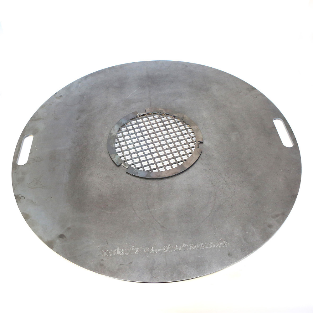 Grillplatte mit Grillrosteinsatz