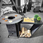 Holzstapler zum aufbewahren von Brennholz für den Garten. Freistehend. Erweiterbar.