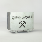 Lore aus Stahl gefertigt in einer handlichen Größe von 150 mm Höhe.