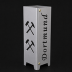 Dortmund Teelicht aus Metall | Ruhrpott Geschenk | Made of Steel