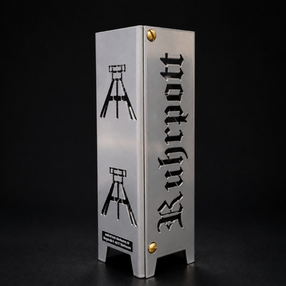Dortmund Teelicht aus Metall | Ruhrpott Geschenk | Made of Steel
