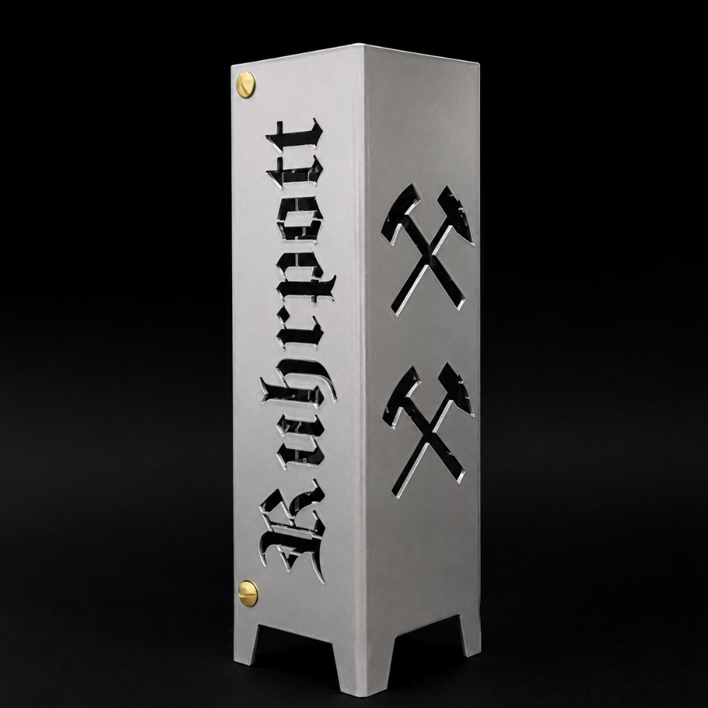 Dortmund Teelicht aus Metall | Ruhrpott Geschenk | Made of Steel