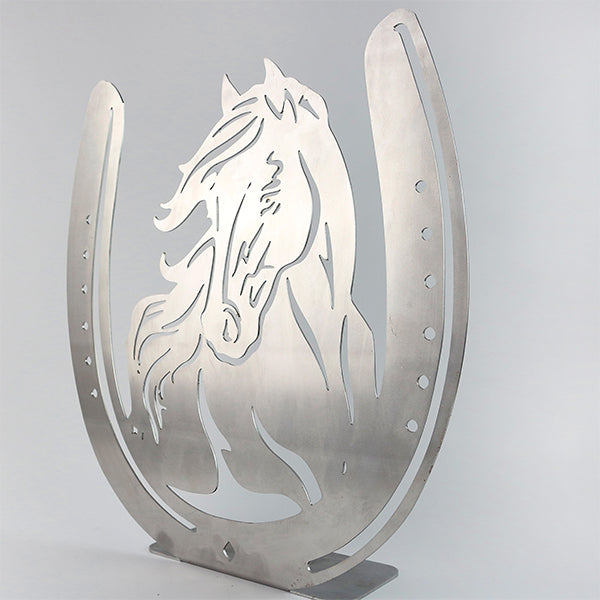 Pferdekopf im Hufeisen