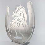 Pferdekopf im Hufeisen