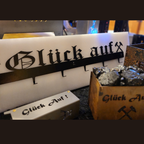 Kleine Garderobe / Schlüsselbrett aus Metall