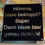 Ruhrpott Sprache zur Wanddekoration, magnetisch