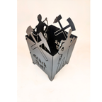 Feuersäule Bergmann aus Stahl gefertigt