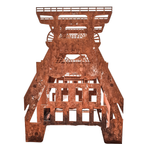 Doppelbock als Förderturm in Rostoptik