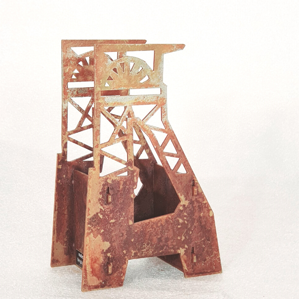 Teelicht Zeche in Rostoptik