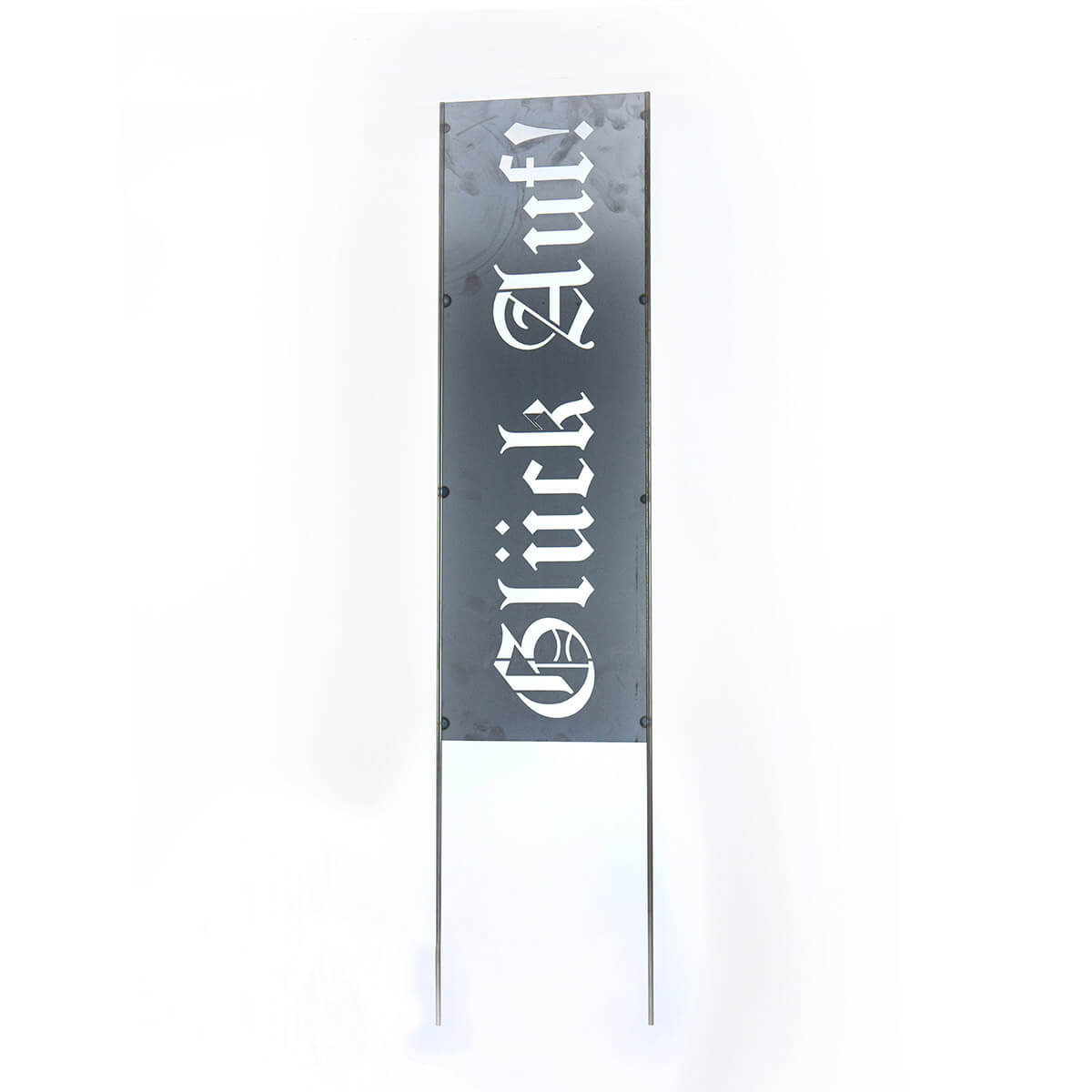 Gartenstecker Glück auf aus Stahl