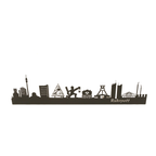 Ruhrpott Skyline schwarz aus Metall