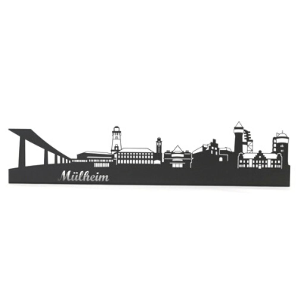 Wanddekoration Mülheim aus Metall zum aufhängen