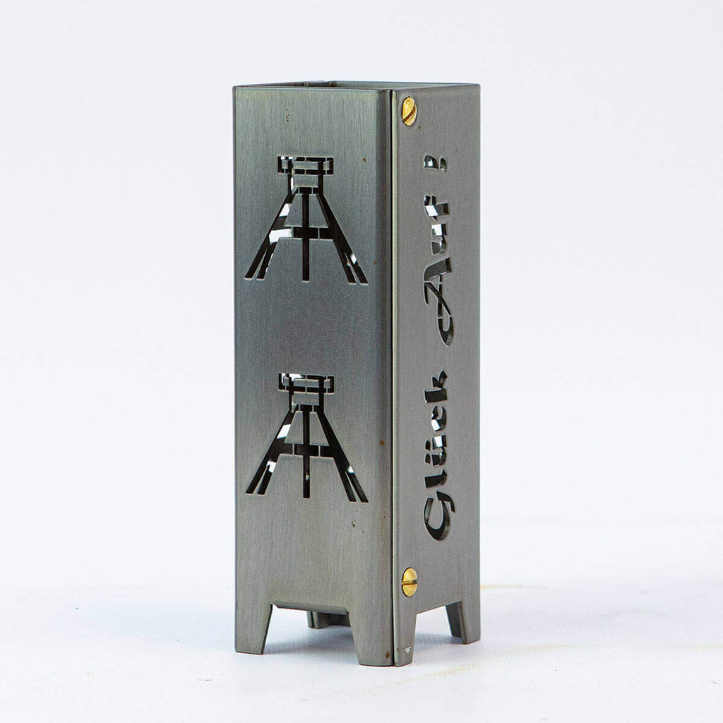 Teelicht Glück auf aus Metall