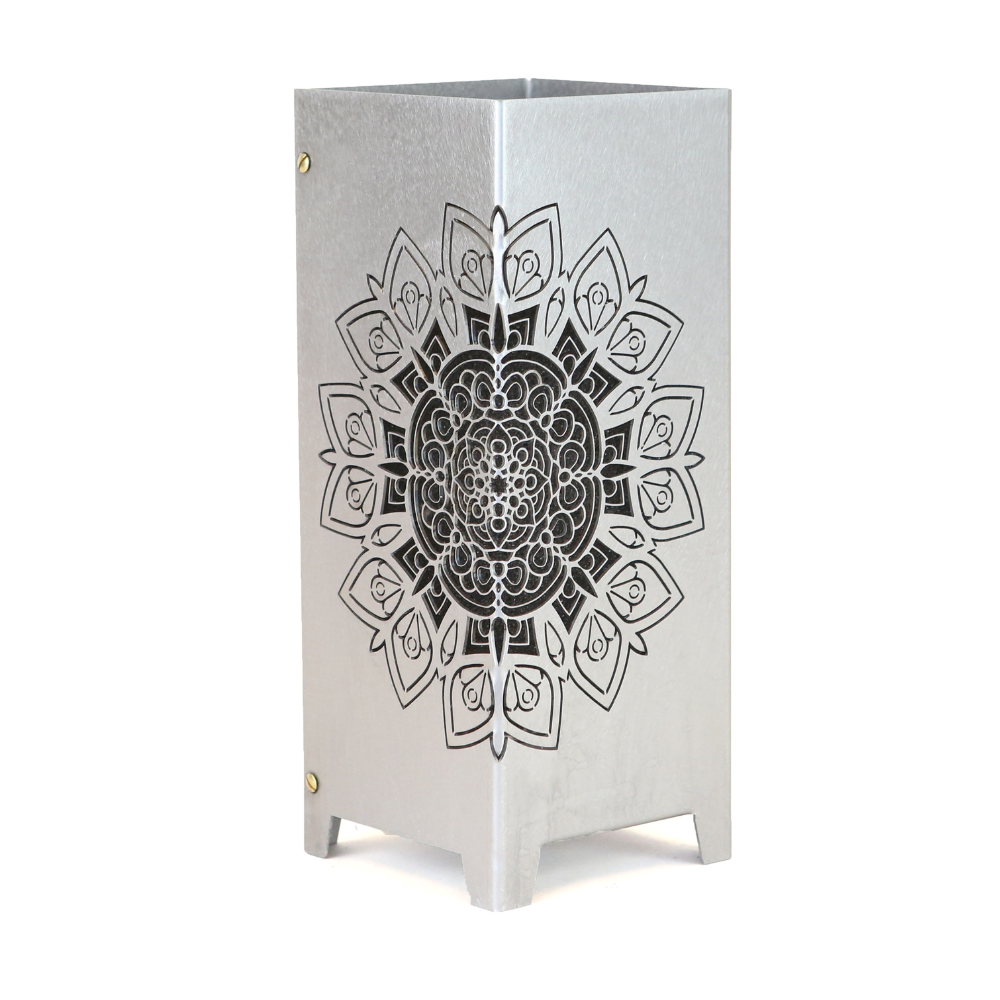 Windlicht Mandala aus Metall gefertigt