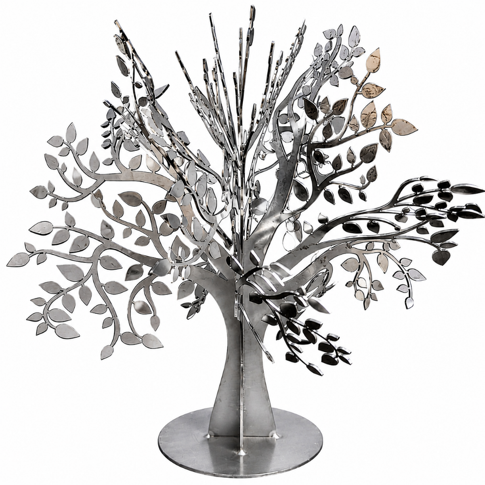 Baum aus Metall  von Made of Steel – dekorative Gartendeko aus Stahl für Garten, Terrasse und Außenbereich