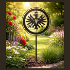 Eintracht Frankfurt Gartenstecker aus Metall als offizielles Lizenzprodukt