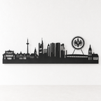 Eintracht Frankfurt Skyline aus Metall als offizielles Lizenzprodukt