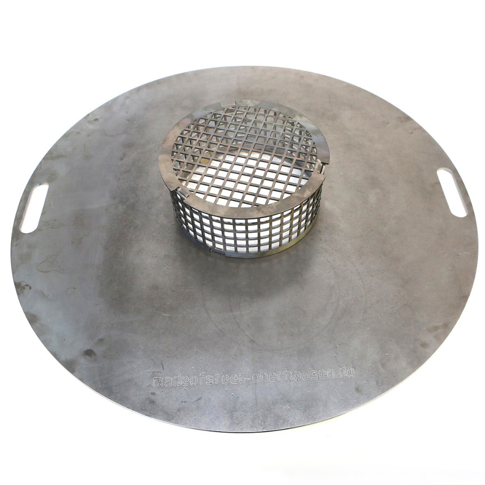Grillplatte Ø 800 mm aus Stahl für Made of Steel Feuersäule