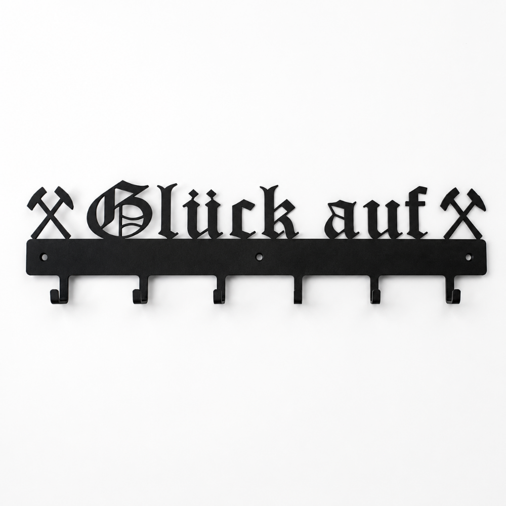Kleine Garderobe / Schlüsselbrett aus Metall