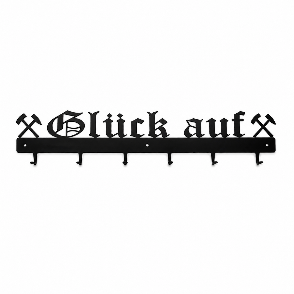 Kleine Garderobe / Schlüsselbrett aus Metall