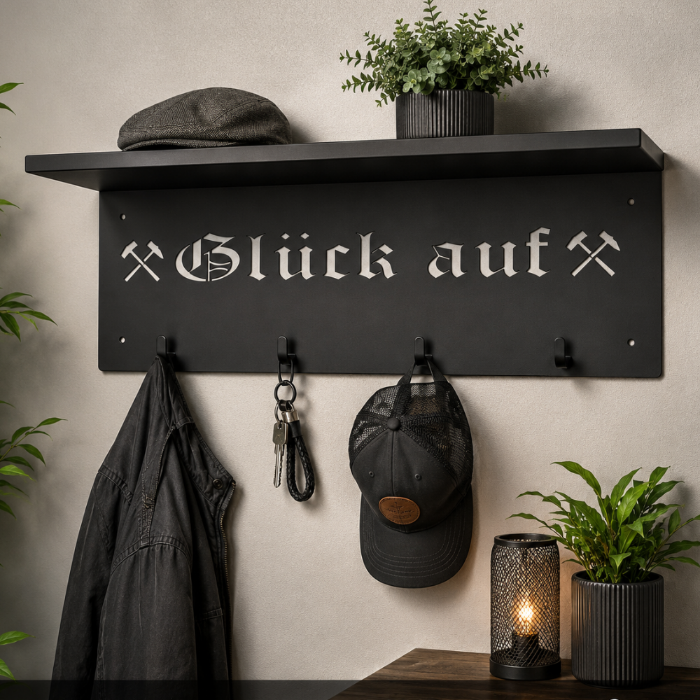 Garderobe aus Metall