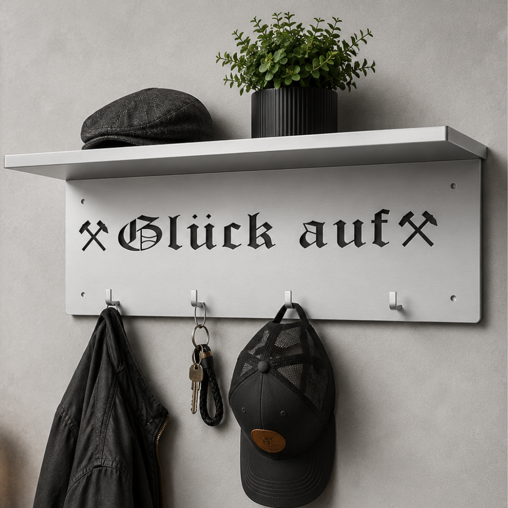 Garderobe aus Metall