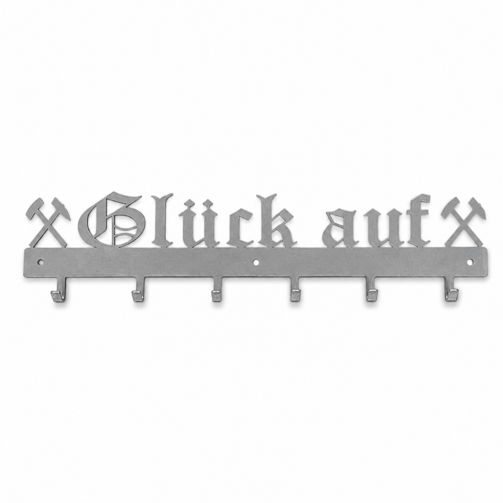 Kleine Garderobe / Schlüsselbrett aus Metall