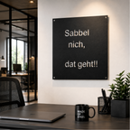 Metallschild: Ruhrpott Sprache