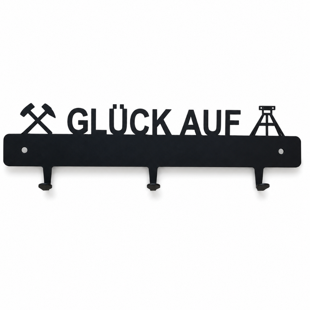 Kleine Garderobe / Schlüsselbrett aus Metall