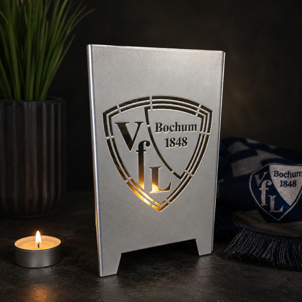 VfL Bochum Windlicht aus Metall – offizielles Lizenzprodukt