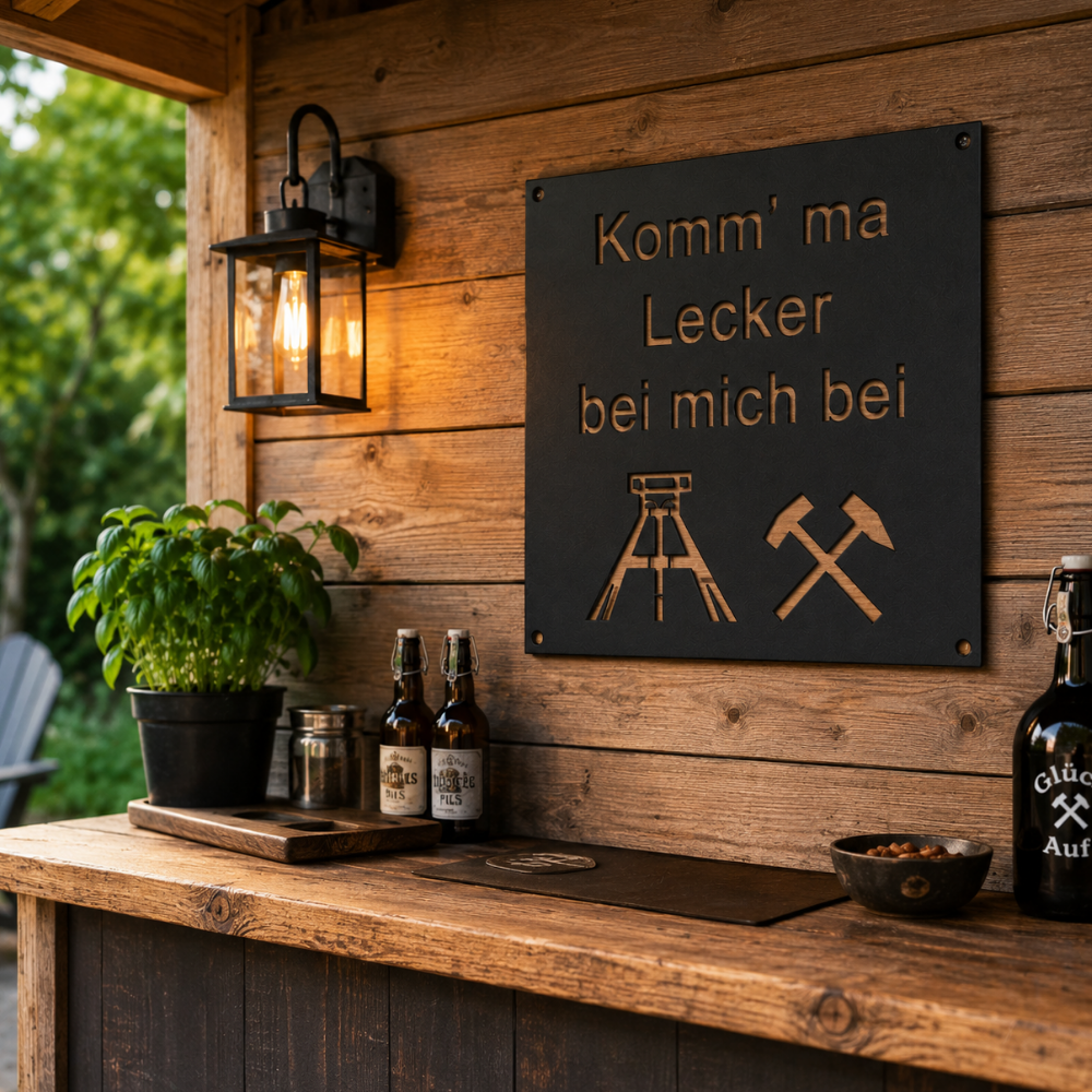 Metallschild: Ruhrpott Sprache