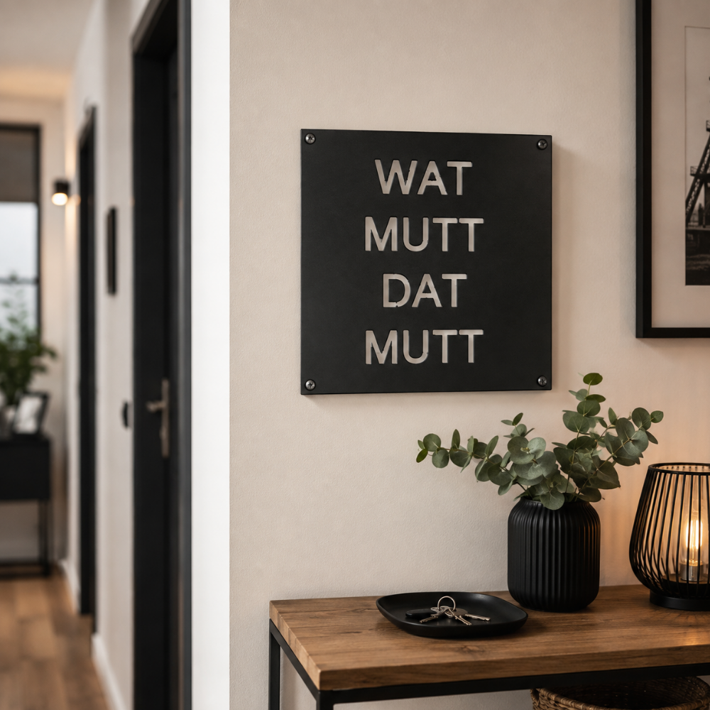 Metallschild: Ruhrpott Sprache