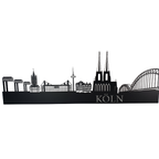 Skyline Köln aus Metall mit Kölner Wahrzeichen als Wanddekoration von Made of Steel