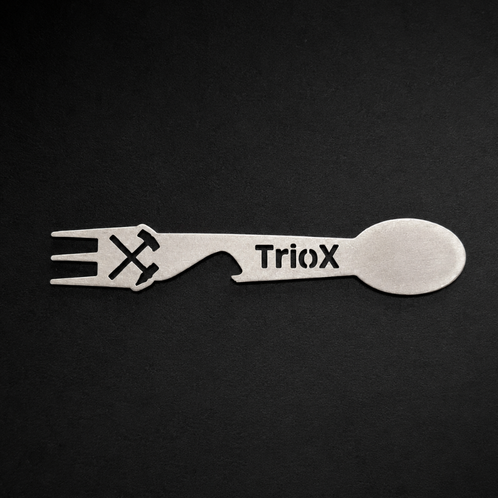 TrioX Pommespicker Löffel und Flaschenöffner aus Edelstahl von Made of Steel